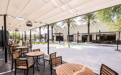 Commercial Outdoor Shades Bellevue WA | Patio & Courtyard Solutions